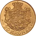 20 coronas escandinavas