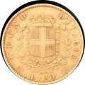 20 liras italianas