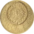 20 pesos mexicanos