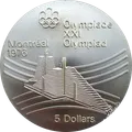 5 dólares Canadá (Olimpiadas 1976)