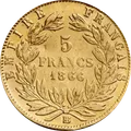 5 francos franceses (oro)