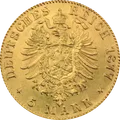5 marcos (Imperio alemán)