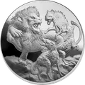 Lion Hyenas Apex Predators 1 oz