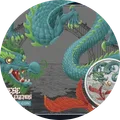 2023 · Dragón y Koi · Coloreada · En blíster