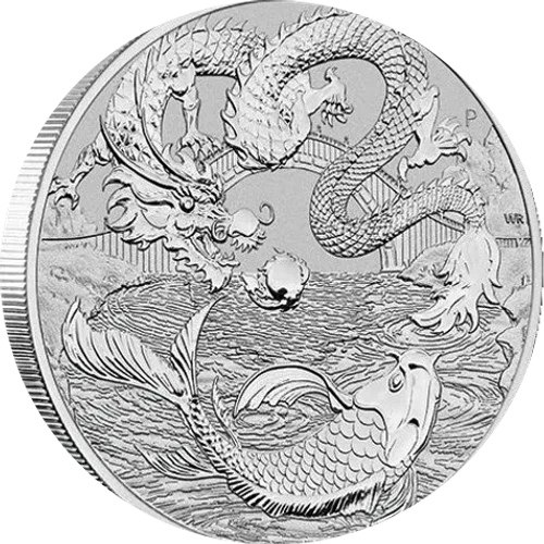 Chinese Myths and Legends Dragón y Koi