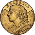 20 francos suizos (Vreneli)